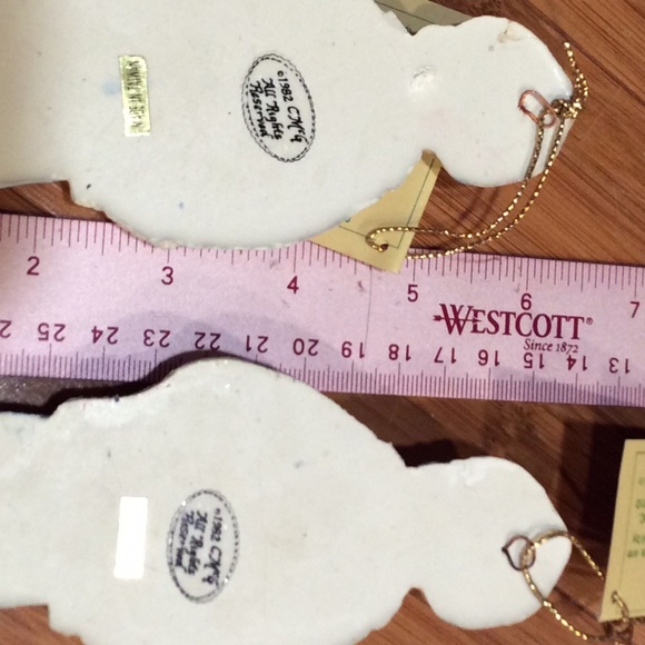 2 Snowball Child Charlee McGee Collectibles Clay Christmas Tree Ornaments 1982 - Picture 3 of 6